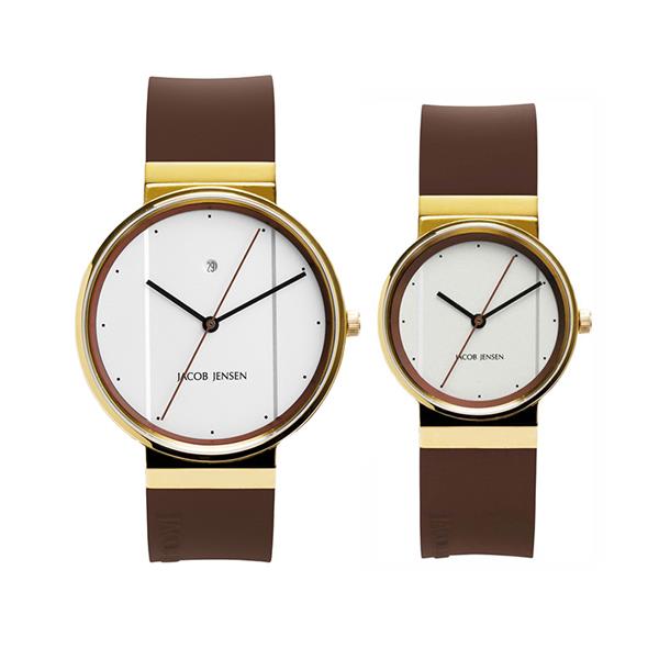 ست ساعت مچی عقربه ای زنانه و مردانه جیکوب جنسن مدل 778 - 768