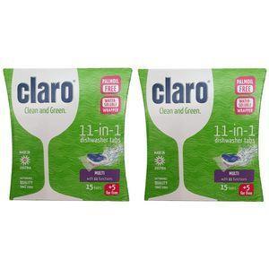 قرص ماشین ظرفشویی کلارو مدل 11in1 بسته دو عددی