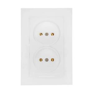 پریز برق دوقلو خیام الکتریک مدل KH8055