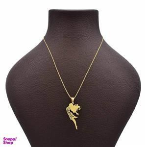 گردنبند طلا 18 عیار زنانه طرح دختر کد UN004 -