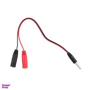 کابل تبدیل 1 به 2 جک 3.5 میلیمتری مدل 8220 طول 0.2 متر