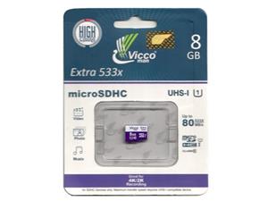 کارت حافظه microSDHC ویکو من مدل Extre 533X کلاس 10 استاندارد UHS-I U1 سرعت80MBpsظرفیت 8 گیگابایت