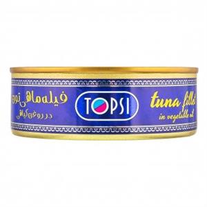 کنسرو ماهی فیله تن در روغن گیاهی تاپسی - 240 گرم