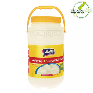 ماست پروبیوتیک کم چرب غنی شده با ویتامین D3 دبه ای هراز 1800 گرمی