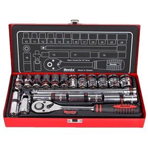 مجموعه 20 عددی آچار و سری بکس رونیکس مدل RON-2620