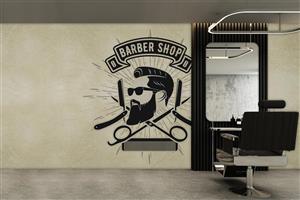 پوستر دیواری آرایشگاه مردانه W10049400