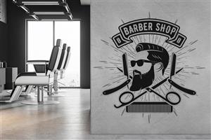 پوستر دیواری آرایشگاه مردانه W10049410