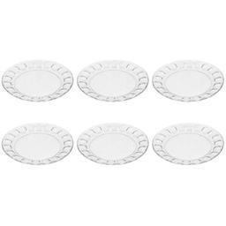 بشقاب غذاخوری بلور کاوه مدل مروارید بسته 6 عددی