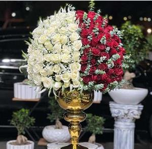 جعبه گل رز کلبه گل سن سون مدل حرف A