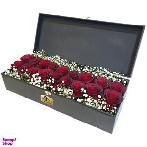 جعبه گل رز هلندی کلبه گل سن سون مدل BX-22074