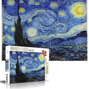 پازل 1000 تکه شادو مدل شب پر ستاره Starry Night