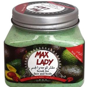 اسکراب لایه بردار پوست مکس لیدی مدل Avocado حجم 300 میلی لیتر
