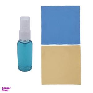 اسپری پاک کننده عینک و دستمال عینک مدل ۱۱۳ مجموعه 3 عددی