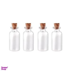 بطری دکوری مدل شیشه ای بسته 4 عددی