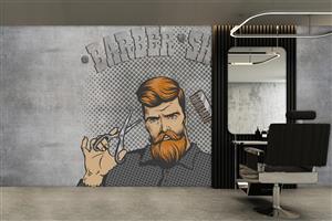 پوستر دیواری آرایشگاه مردانه W10048000