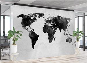پوستر دیواری نقشه جهان W10012500