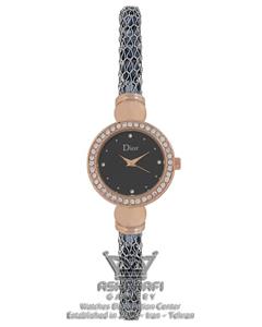 ساعت مچی زنانه دیور قاب نگین Dior 0227