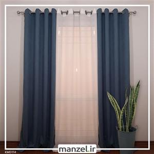 پرده پانچ کتان دلفینی کد KMD114