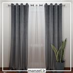 پرده پانچ مخمل ساده فیلی کد M27