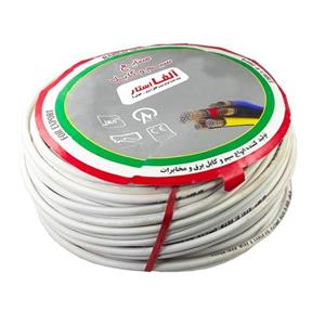 کابل کولری سفید آلفا سایز 1 * 5