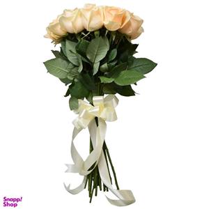 شاخه گل رز هلندی گل بهی دسته 20 عددی