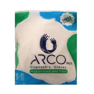 دستکش یکبار مصرف آرکو مدل W1221 بسته 100 عددی