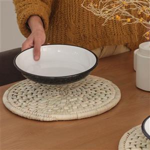 زیر بشقابی حصیری قطر ۳۶ کد 11