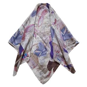 روسری دخترانه مدل خرگوش و دسته گل کد san930