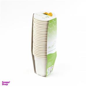 لیوان گیاهی یکبار مصرف آملون کد 200CC24 بسته 24 عددی