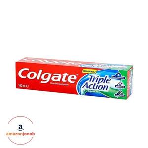 خمیر دندان کلگیت مدل Triple Action حجم 100 میلی لیتر مجموعه 2 عددی