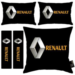 پشت گردنی صندلی خودرو مدل R9-40929 بسته دو عددی به همراه کاور کمربند ایمنی و کوسن