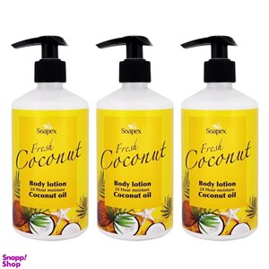 لوسیون بدن سوپکس مدل Coconut oil و Aloe vera حجم 350 میلی لیتر