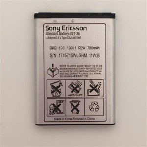باتری موبایل مدل BST-36 ظرفیت 780 میلی آمپر ساعت مناسب برای گوشی موبایل سونی اریکسون K310