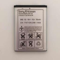 باتری موبایل مدل BST-36 ظرفیت 780 میلی آمپر ساعت مناسب برای گوشی موبایل سونی اریکسون K310