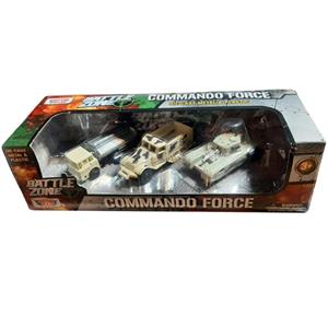 اسباب بازی جنگی موتورمکس مدل ماشین نظامی کد 76583R مجموعه سه عددی