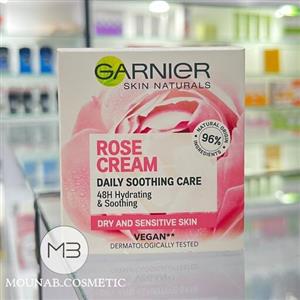 کرم آبرسان گارنیر حاوی عصاره گل رز حجم 50 گرم
