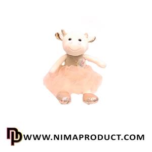 عروسک گاو صورتی پولیشی دامن توری