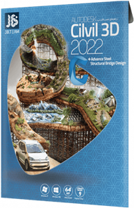 نرم افزار Autodesk Civil 3D 2022 نسخه 64 بیتی شرکت JB-TEAM