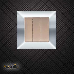 کلید و پریز آیسان استیل بژ جهان الکتریک