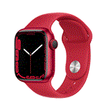 ساعت هوشمند اپل واچ سری 7 مدل 45 میلی متری با بند قرمز و بدنه آلومینیومی قرمز