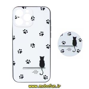 قاب گوشی iPhone 13 Pro Max آیفون فانتزی برجسته طرح ردپای گربه پاپ سوکت دار محافظ لنز دار 