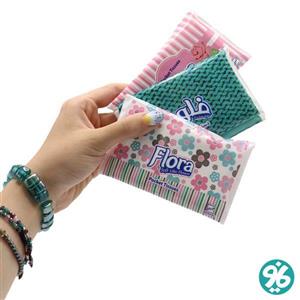 دستمال کاغذی جیبی فلورا بسته 8 عددی