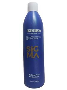 ماسک موی فری سولفاته و فاقد پاربن ایندا سیگما 1000 میل INDEA PROFESSIONAL HAIR MASK AFTER-KERATIN SIGMA کد 67967 