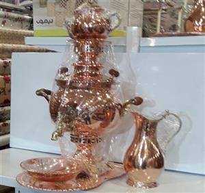 سماور مسی 6 لیتر با سرویس