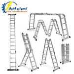 نردبان 6 متری چهارتیکه 1.5 متری کد 96