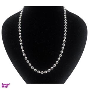 زنجیر نقره مردانه گالری ظهیرالدینی مدل ساچمه ای کد CHM-47 -