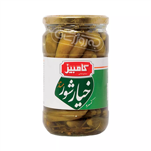 کنسرو خیارشور ممتاز کامبیز 685 گرمی