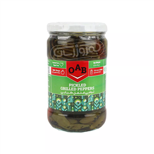 ترشی فلفل کبابی OAB وزن 670 گرمی