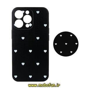 قاب گوشی iPhone 13 Pro آیفون فانتزی برجسته طرح قلب کلاسیک سفید پاپ سوکت دار محافظ لنز دار کد 20