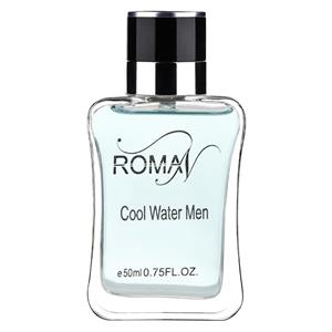 ‏عطر ادوپرفیوم مردانه ROMAN مدل COOL WATER MEN حجم 50 میلی لیتر‎ 